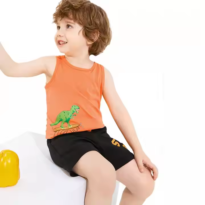 Cotton Boys' Children's T-Shirt Casual Outfit Clothing Sets With OEM Service