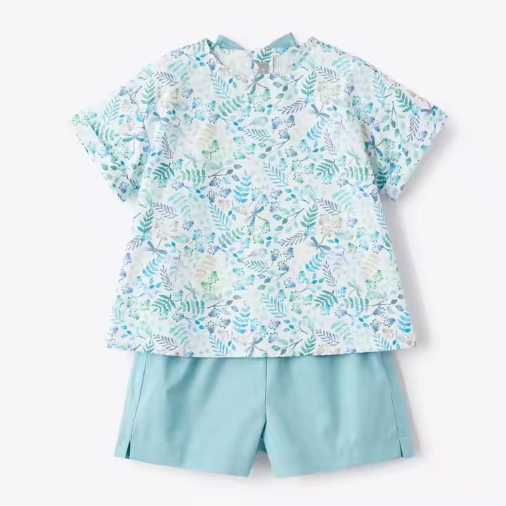 Custom Two-Piece Summer Clothing Sets for Girls Holiday Vocation Shorts and Top for 12-Year-Olds
