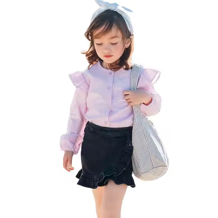 Casual Style Girls Clothing Sets for 8-9 Year Old Kids Cotton Washable Apparel for Children