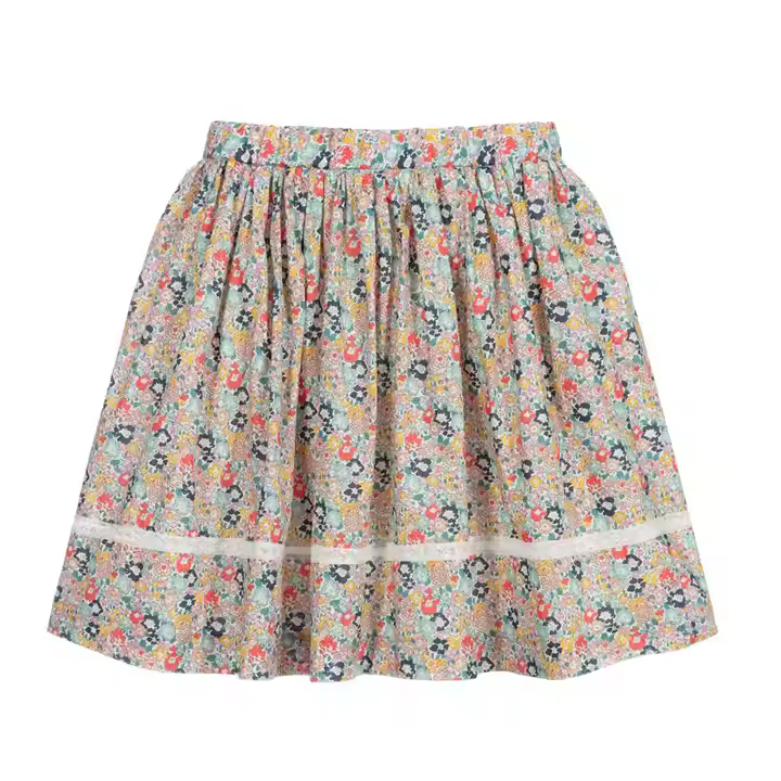 girls flower white dress