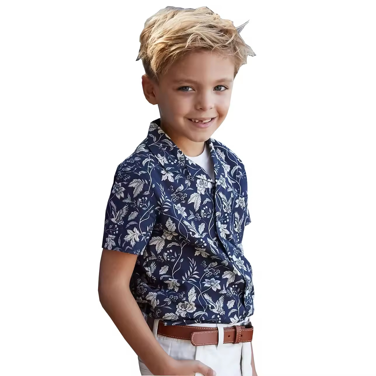 Guangzhou Fashion Cotton Short Sleeve Children Shirt for Boy Child Shirt Baby Boy Shirt