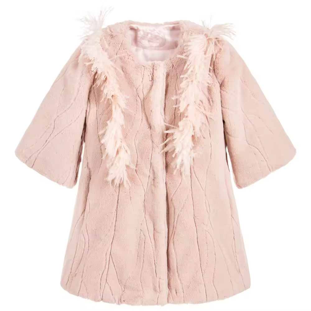 Guangzhou Garment Manufacturer Fashion Latest OEM Coat Mink Faux Fur Coat