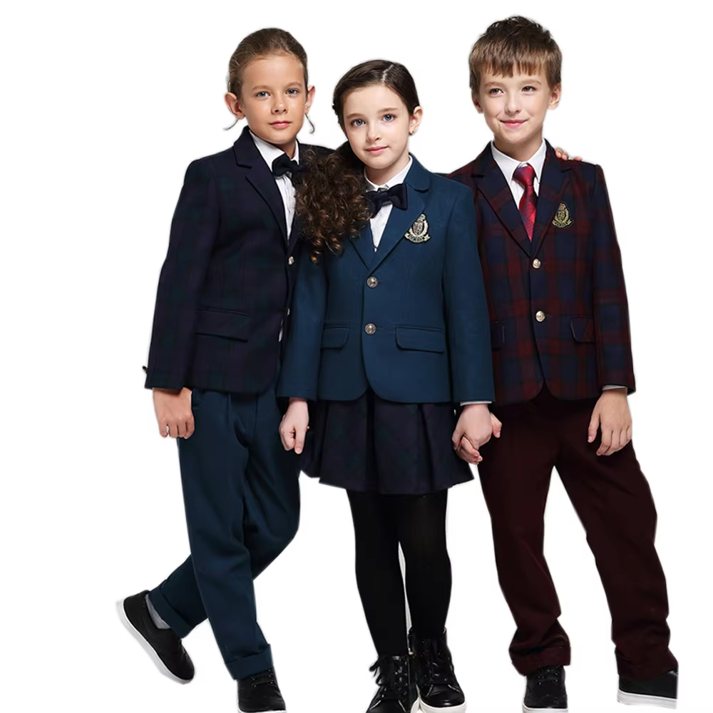 Wholesale Custom Children Clothing Suit Kids School Uniforms