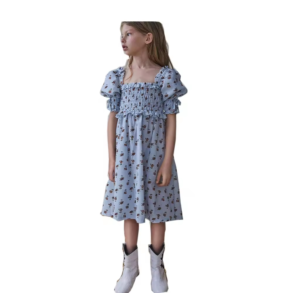 Fashion Toddler Dresses With Prom Embroidery Hollow Out Designs Fabric Customized Your Own Brand Name Toddler Dresses
