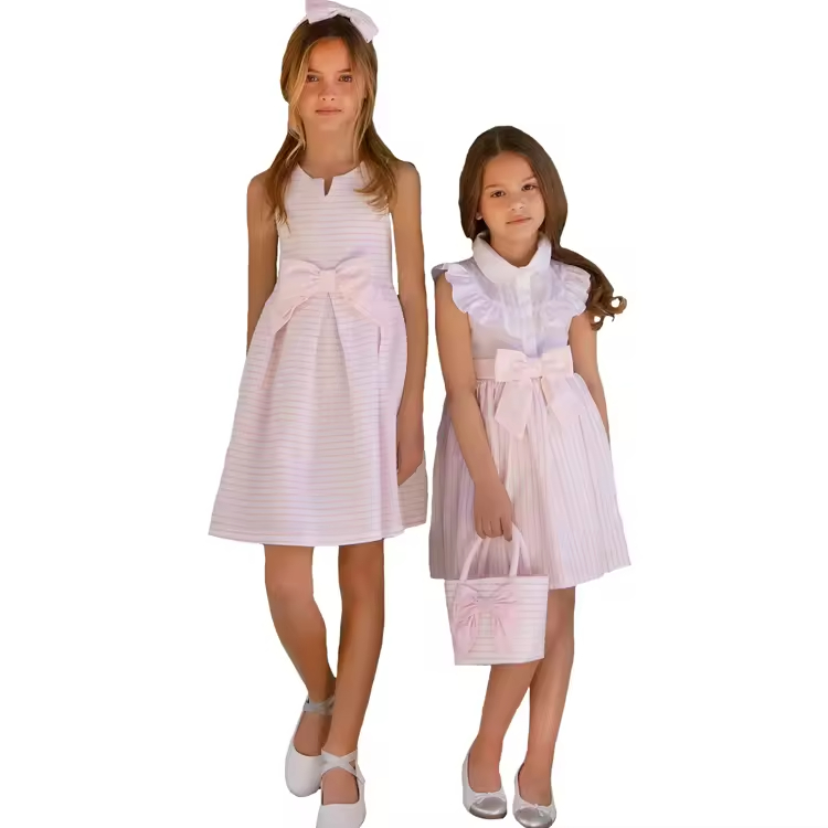 girls flower white dress