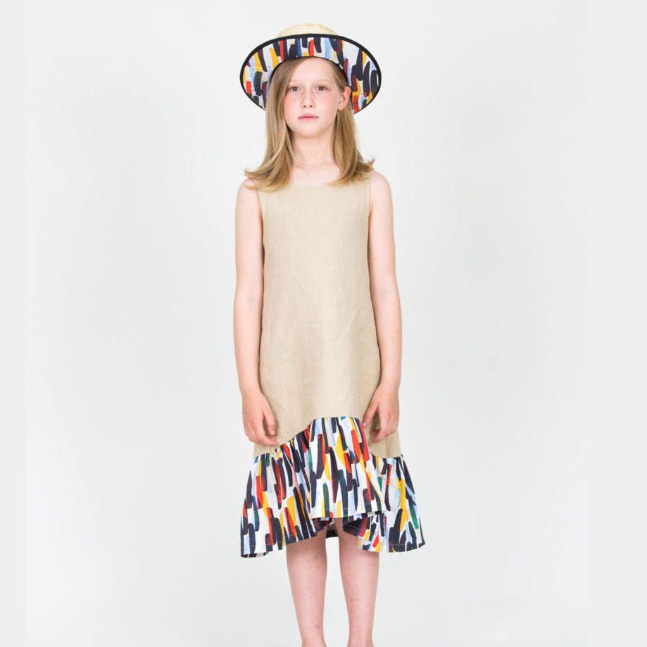 Happy Children Girl Wedding Fashion Dress